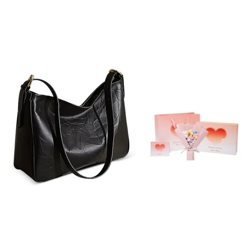 Marino Orlandi Cow Leather Synthetic Leather Crossbody Bags Shoulder Bags Large Size Unisex Black/Ecru