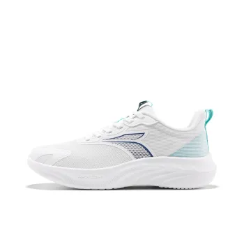 361° Anti Slip And Wear Resistant Lightweight Low Top Casual Sprint Running Shoes Men's White Blue