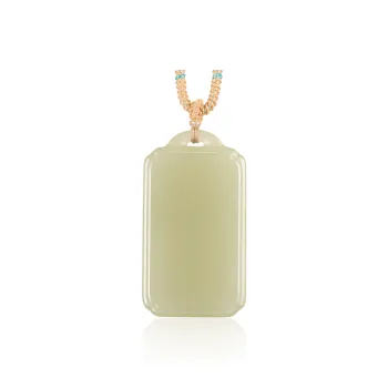 TAMINA Pendants Green Jade Unisex