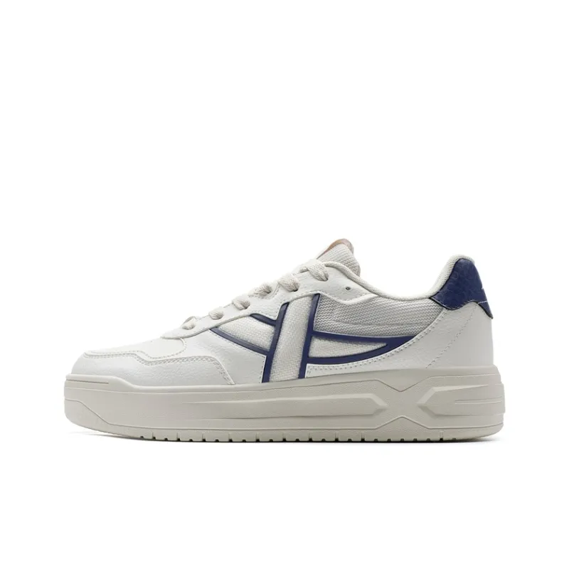 XTEP Air Force One Coverage Anti-Slip And Wear-Resistant Low-Top Skateboard Shoes Men's Sail White With Smoky Purple-0
