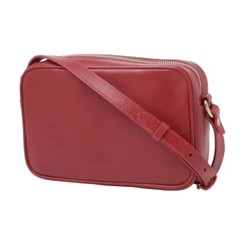 Il Bisonte Cow Leather Crossbody Bag, Shoulder Bag Women's Red