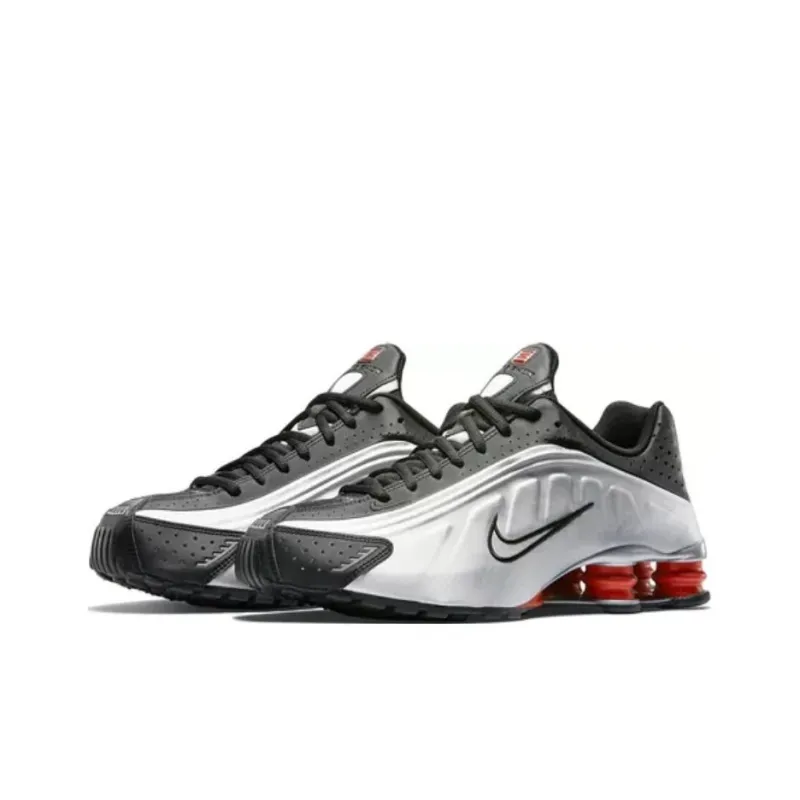 Nike Shox R4 Black Silver Orange 2015-3