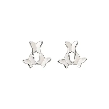 Onakiiko S999 Fine Silver Stud Earrings Women's