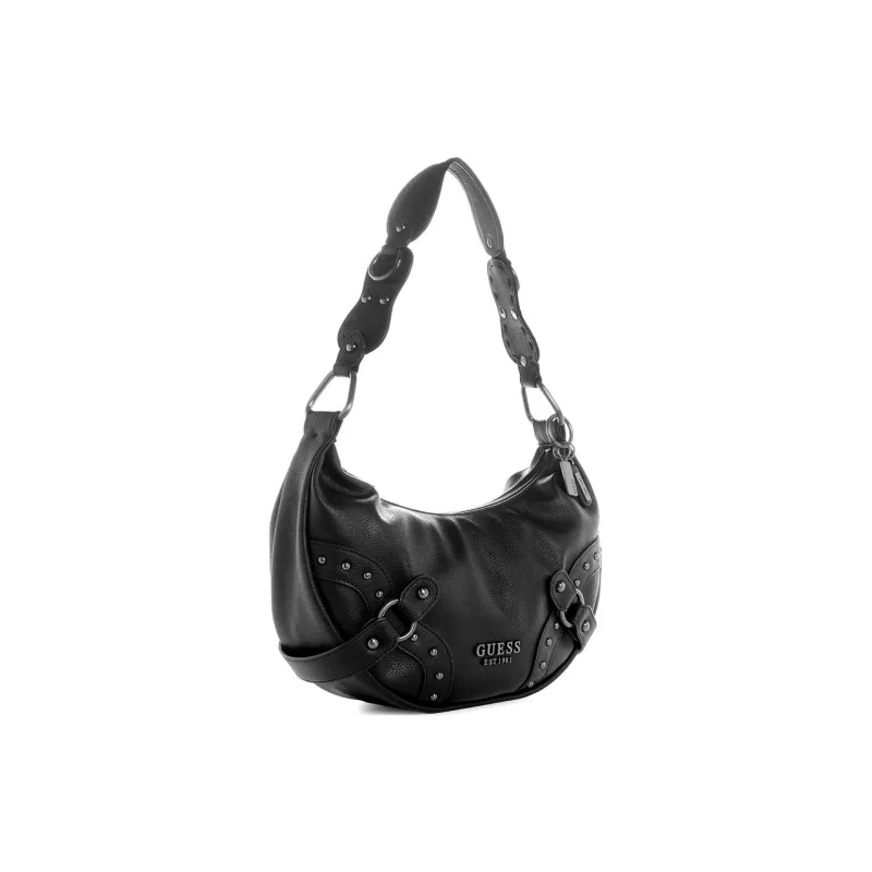 GUESS PU Hobo Bag Shoulder Bag Women's Black-1
