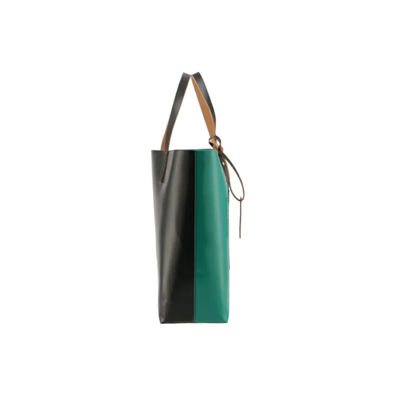MARNI PVC Polyvinyl Chloride Handbag Regular Women's Black & Green-2