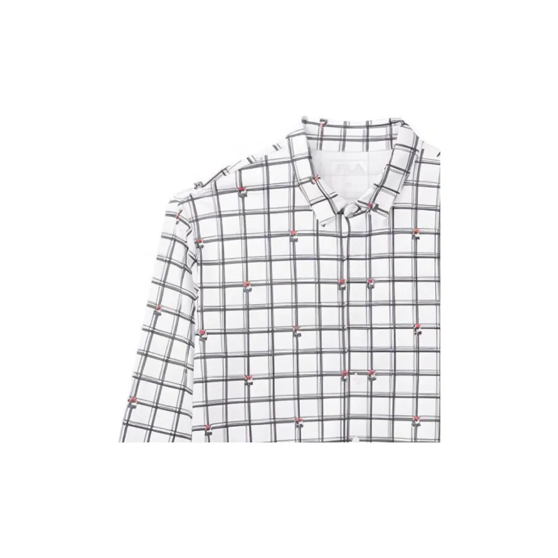 FILA MIHARA YASUHIRO Collaboration Collection Shirt Men's White Plaid-2