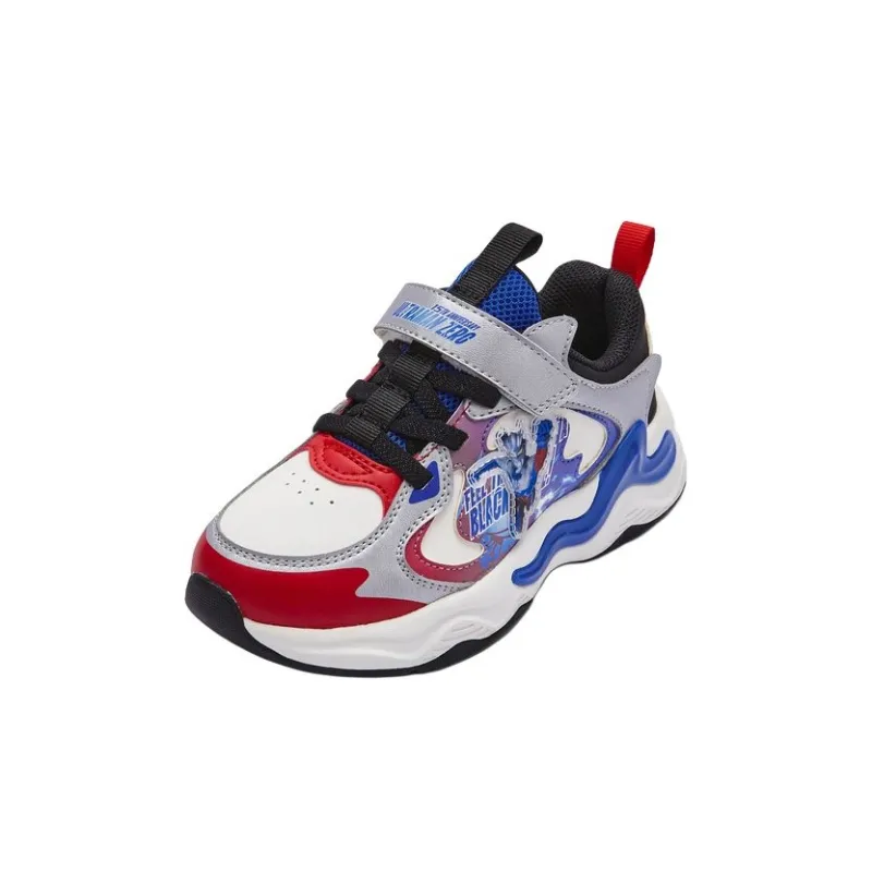 BALABALA Slip Resistant Anti Kick Low Top Kids' Running Shoes White Blue Kids'-1