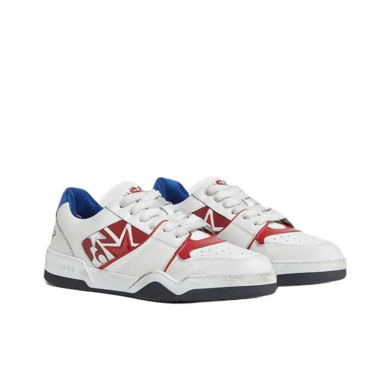 Dsquared2 Spiker Logo Printed Vintage Finish Sneakers-2