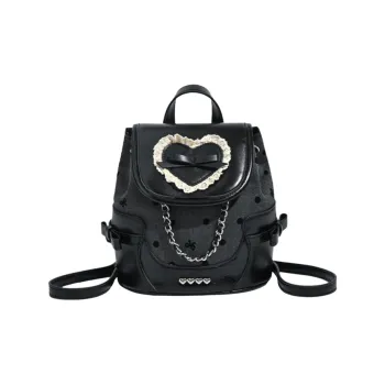 Juju Jimmy PU Single Room Bag Regular Women's Black