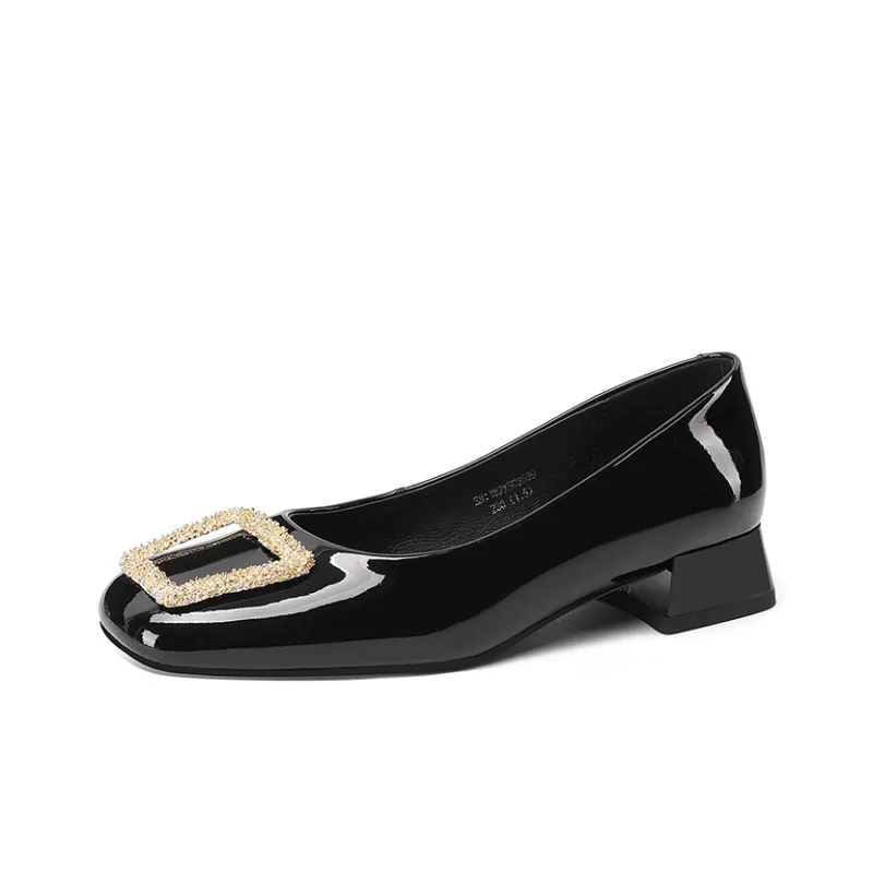 XICUNMINGWU Block Heel High Heels Women's-1