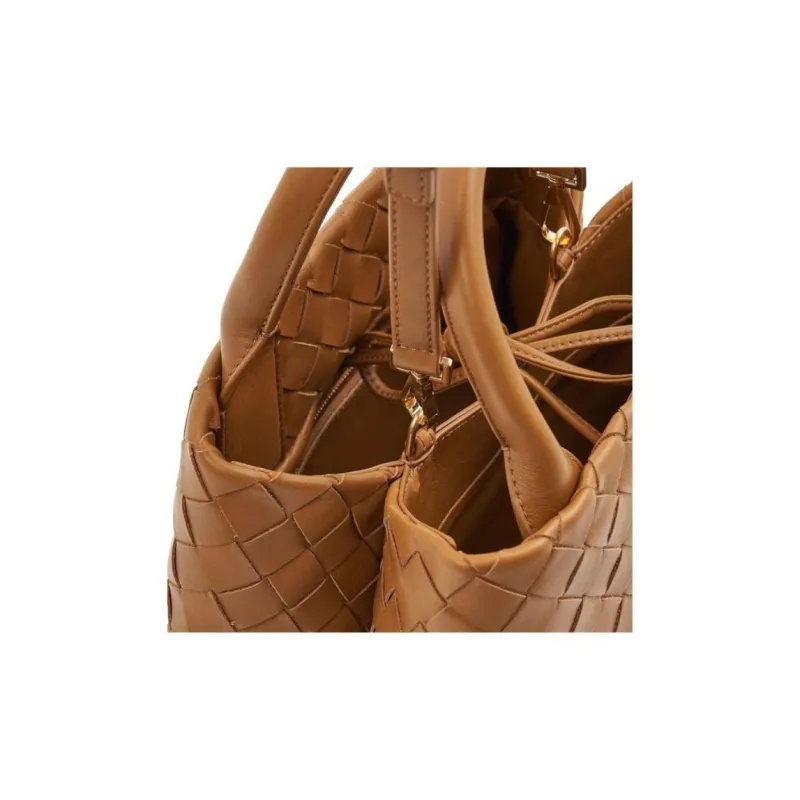 Bottega Veneta Nappa Leather Tote Bag, Shopping Bag, Shoulder Bag, Crossbody Bag, Handbag Women's Camel-9