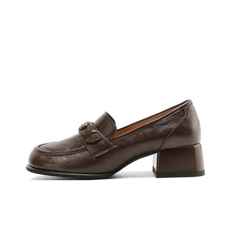 XICUNMINGWU Loafers Women's Black/Dark Brown-7