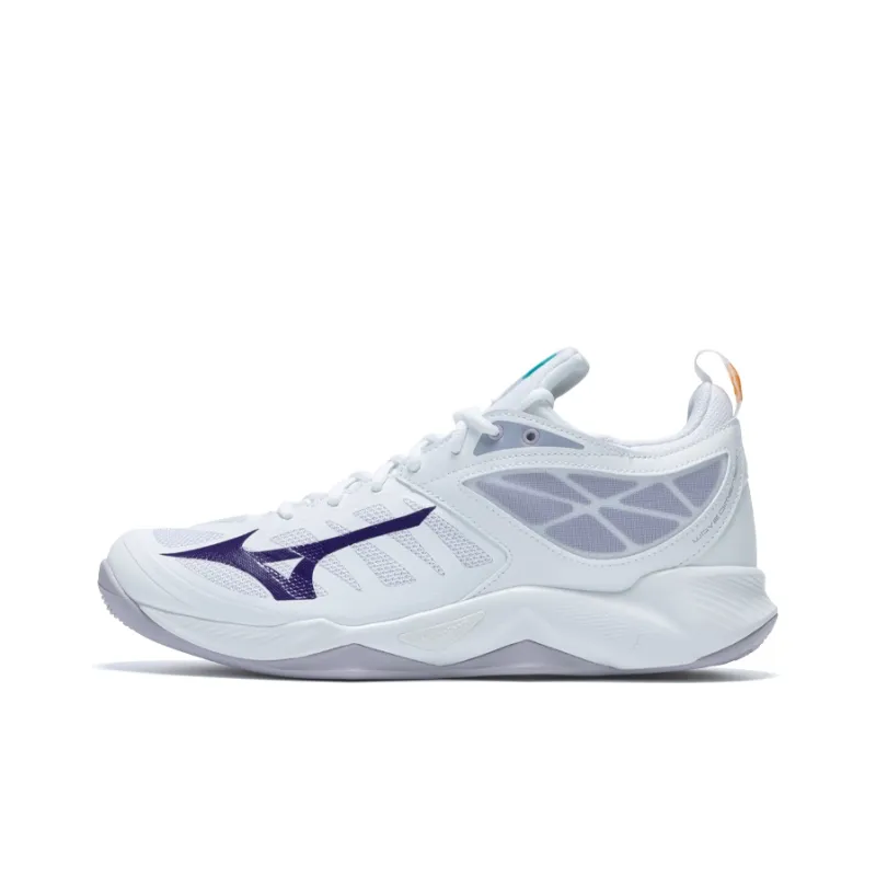 Mizuno Women's Wave Dimension 'White Violet Indigo'-0