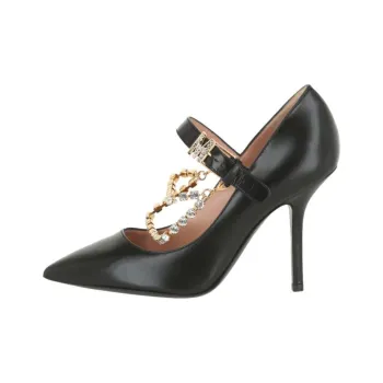 MOSCHINO Slim Heel High Heels 10cm Women's Black