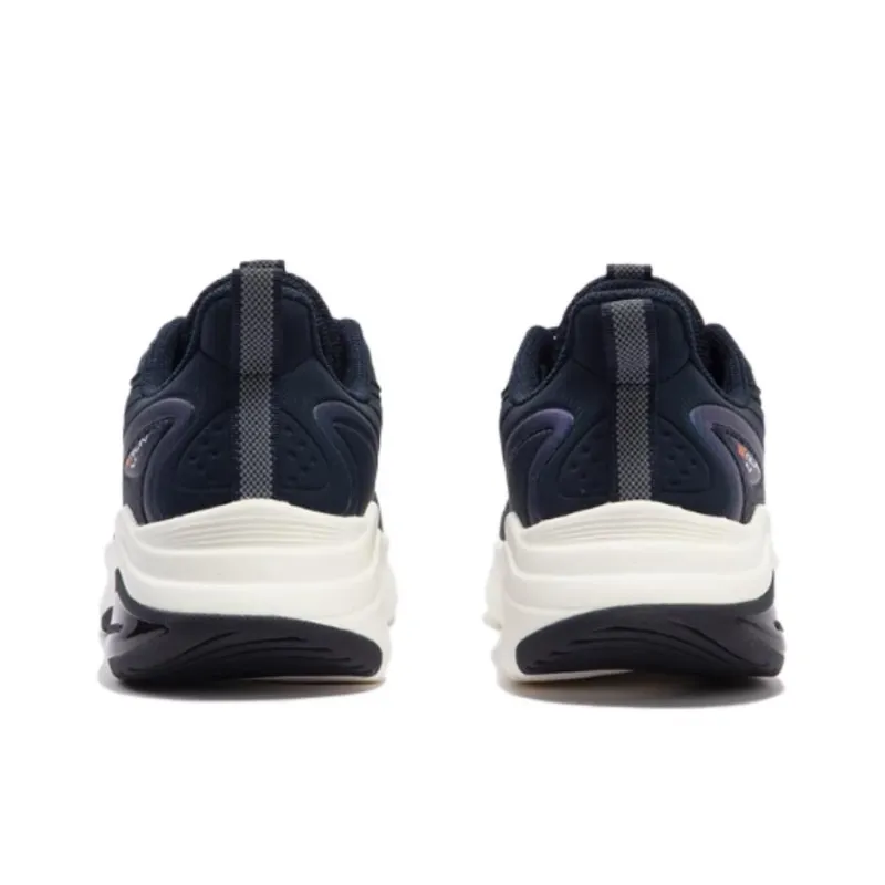 361° Cushioning Slip Resistant Low Top Running Shoes Men's Black Blue-3
