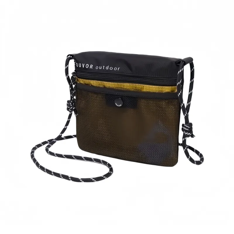 FOUVOR Nylon Fabric Cell Phone Pouch Shoulder Bag Small Backpack Lightweight Canvas Bag Regular Unisex Multicolor-1
