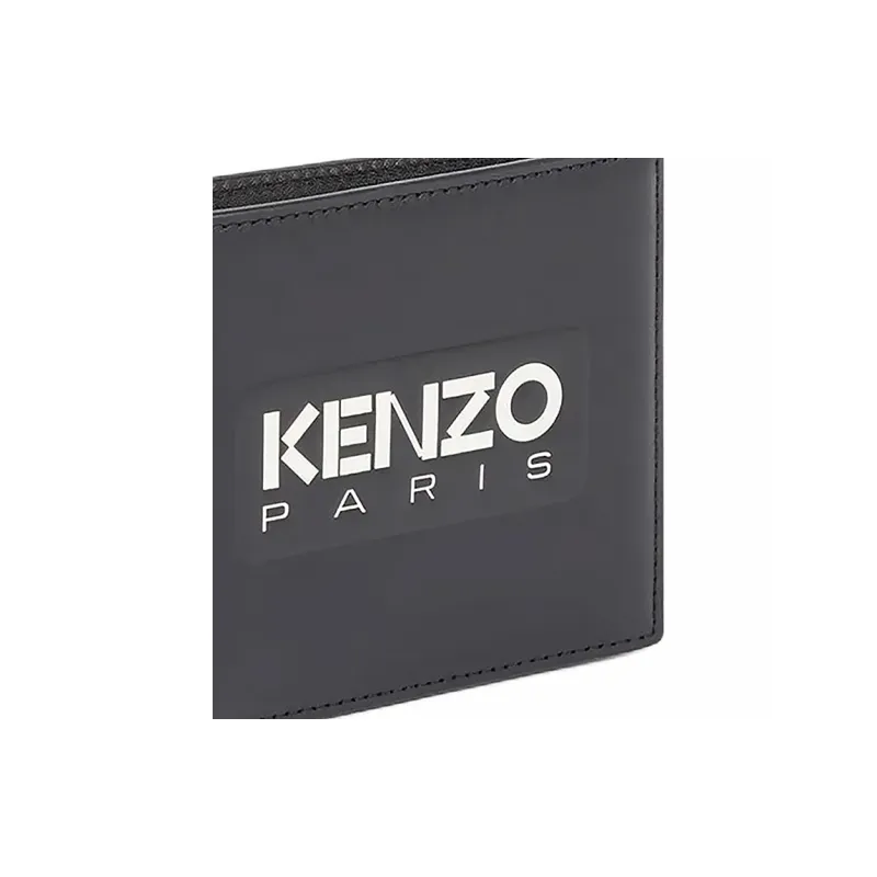 KENZO Logo Embossed Bi Fold Wallet-4
