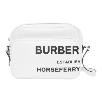 Burberry Wool Shoulder Bag Crossbody Bag Women's White