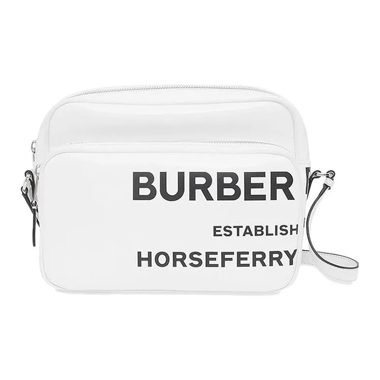 Burberry Wool Shoulder Bag Crossbody Bag Women's White-0