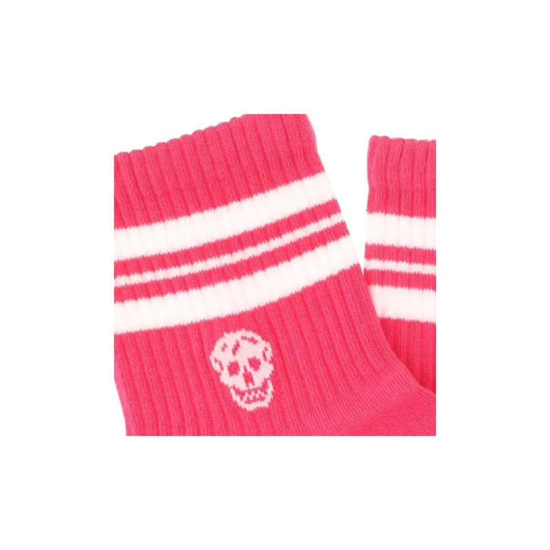 Alexander McQueen SS23 Mid Calf Socks Women's 1 Pack Pink-2