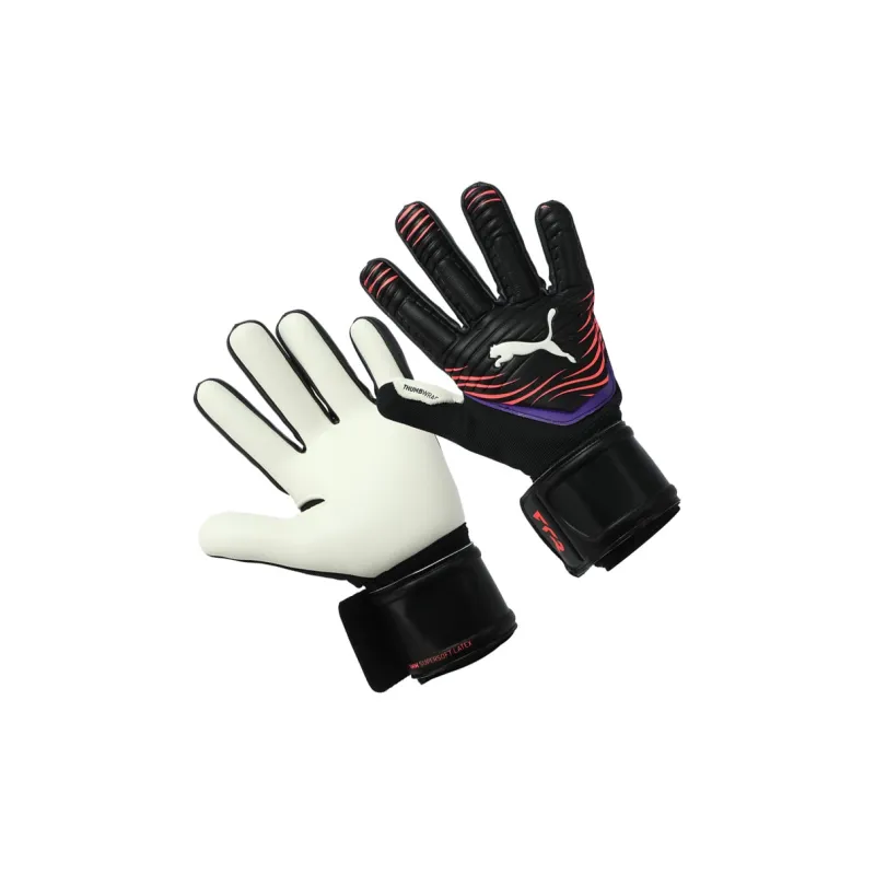 PUMA Fabric Latex Artificial Leather Sports Gloves Men's Black-2