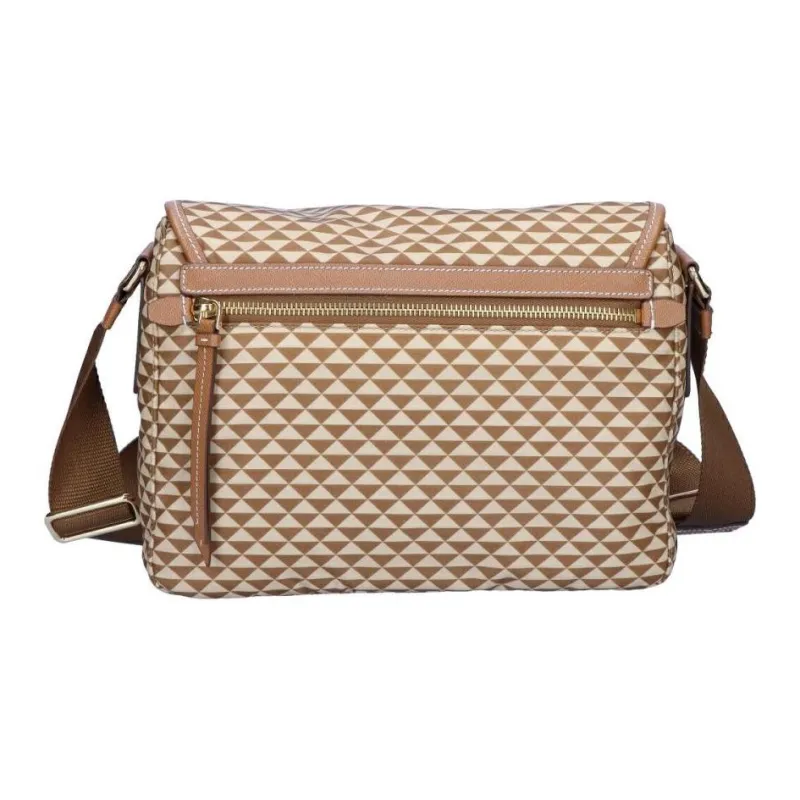 PRADA Recycled Nylon Shoulder Bag Women's Caramel-1