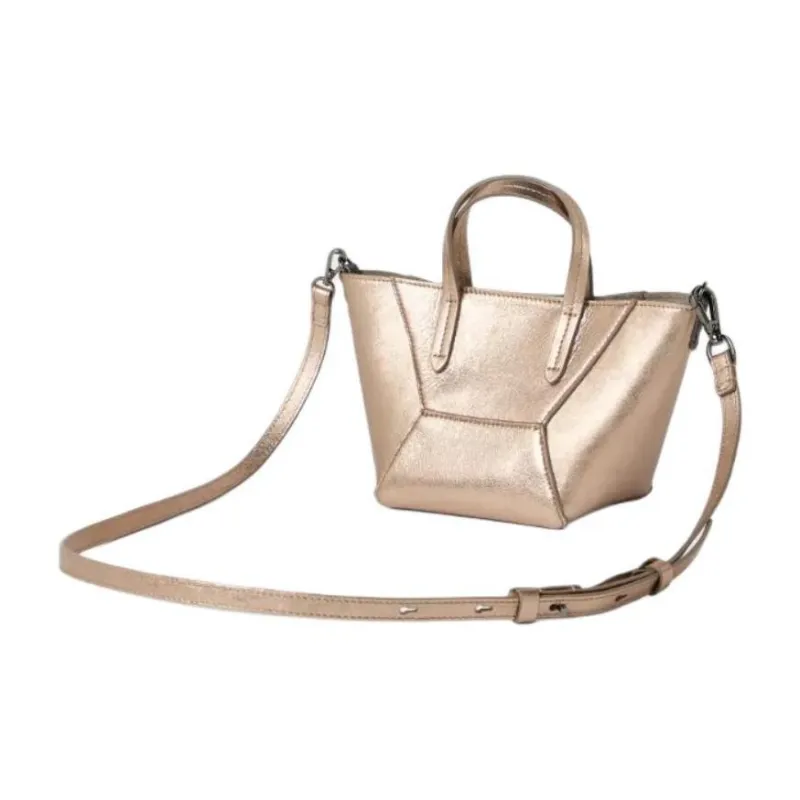 Brunello Cucinelli Mini Bc Duo Lamé Tote Bag-2