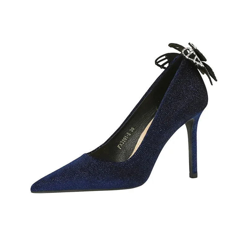 QITUMAUL Slim Heel High Heels 10cm Women's-10