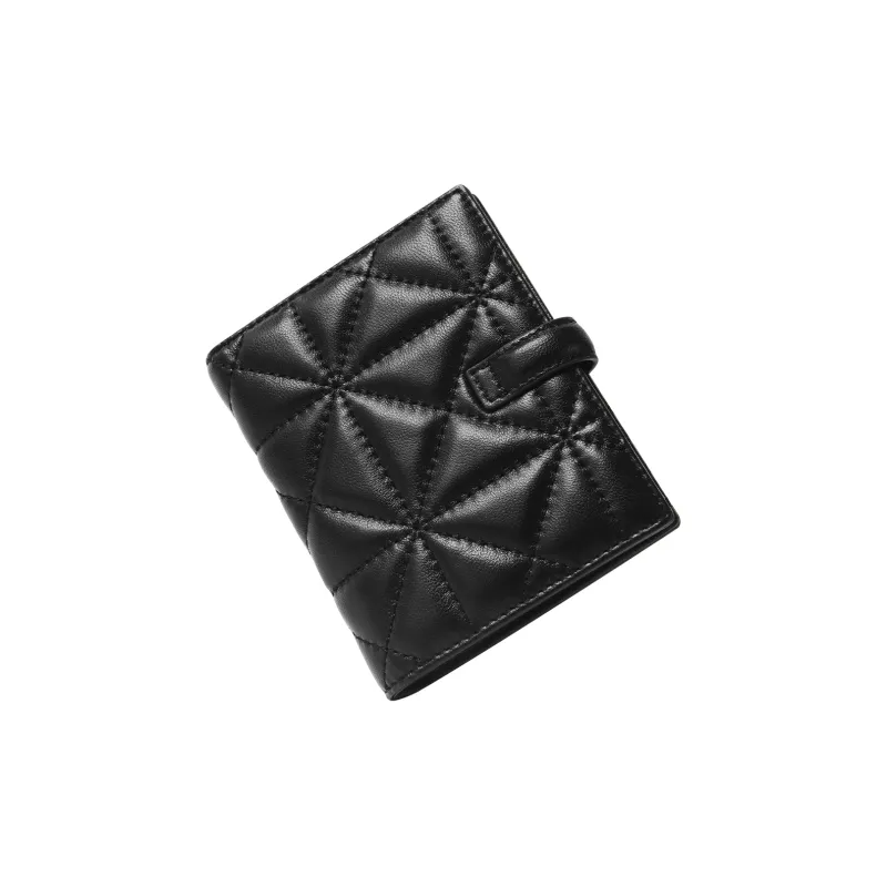 Miao Di Sheepskin Wallet Women's Obsidian Black-1