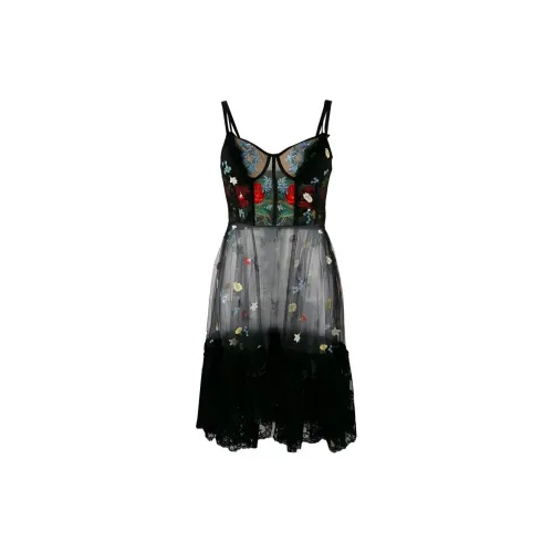 Alexander McQueen Slip Dresses Women's Black