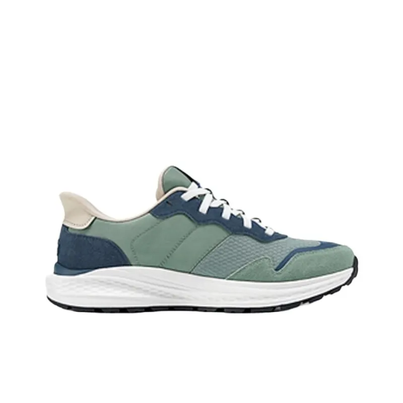 Skechers Slip Ins Slip Resistant, Abrasion Resistant, Lightweight Low Top Casual Running Shoes Men's Green Blue-1
