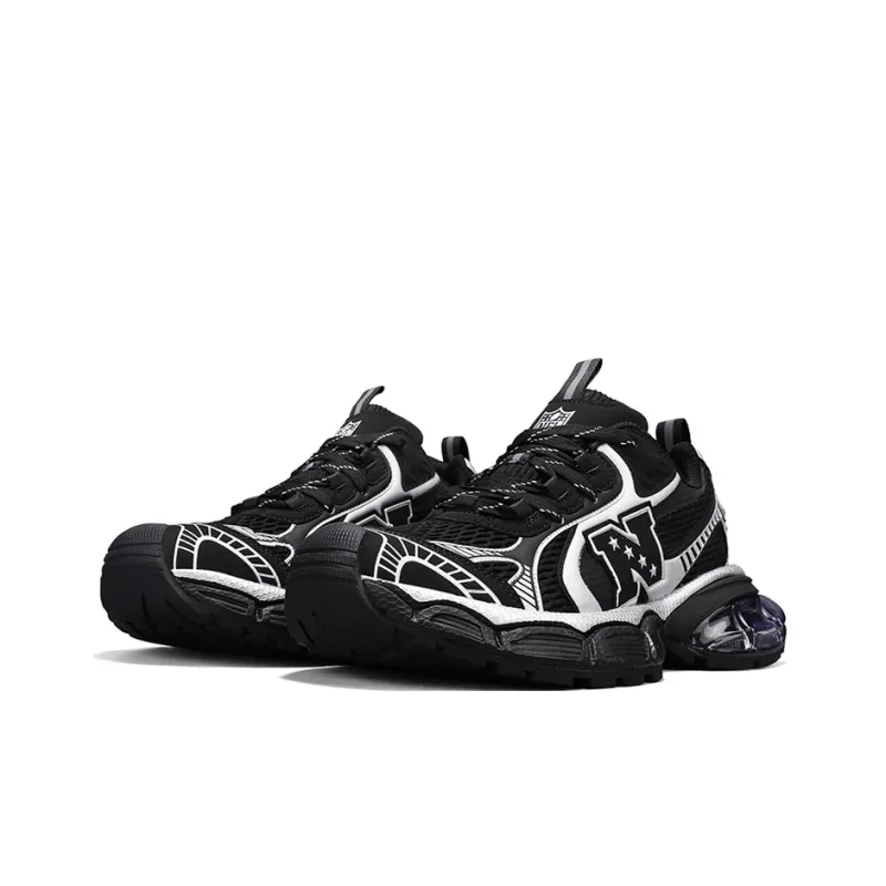 NFL Ultra S Chunky Sneakers Unisex Low Top Black-2