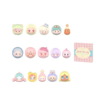 POP MART Bubbles Cute Macaron Collection Figure Blind Box Products Single Mystery Box/Full Box 15 Pcs