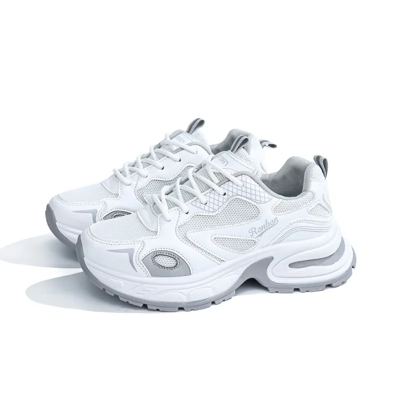RENBEN Cushioned Slip-Resistant Abrasion-Resistant Low-Top Chunky Sneakers Women's 2025 Spring And Summer-7