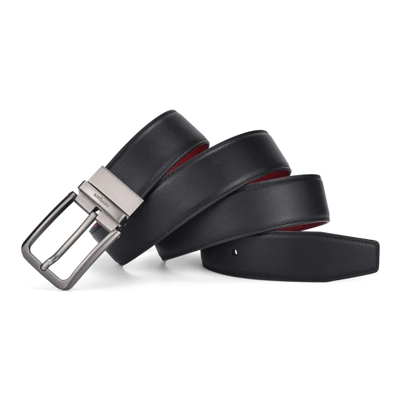 NAVIGARE Top Grain Cow Leather Leather Belts Men's 3.5cm-12