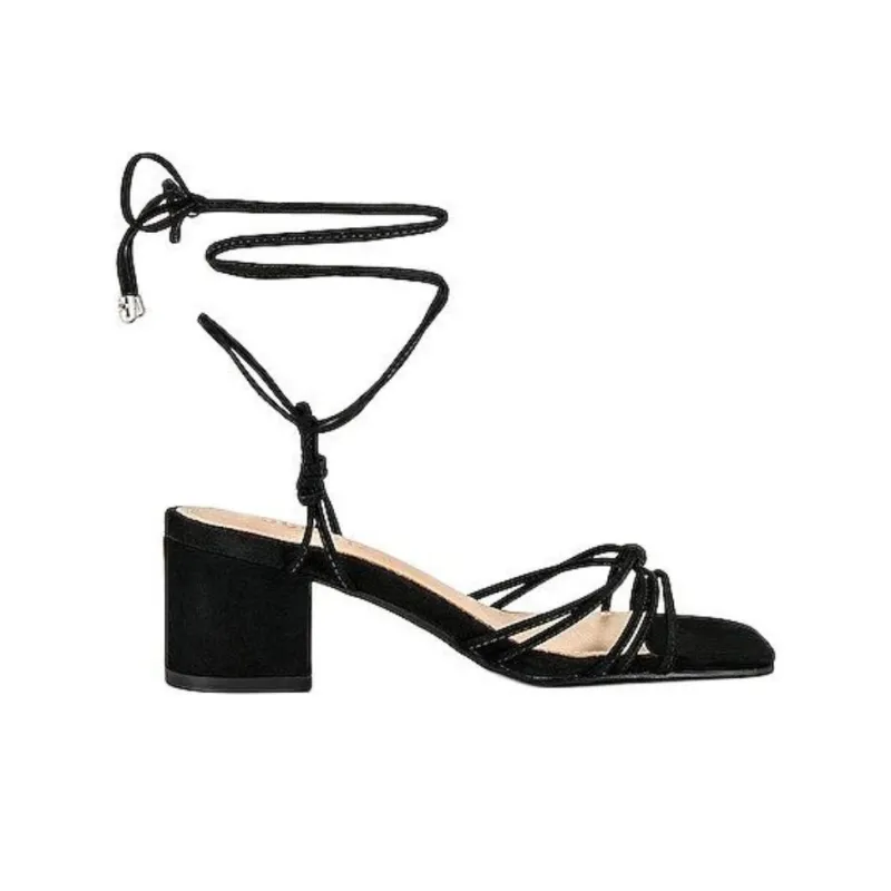 Schutz Athena Strap Sandals 5cm Women's Black-1
