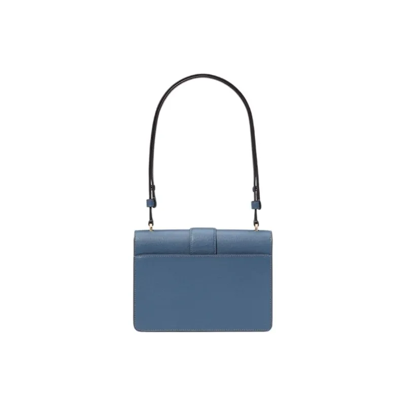 Kate Spade Cow Split Leather Shoulder Bag Medium Size Women's Cyan Stone-2