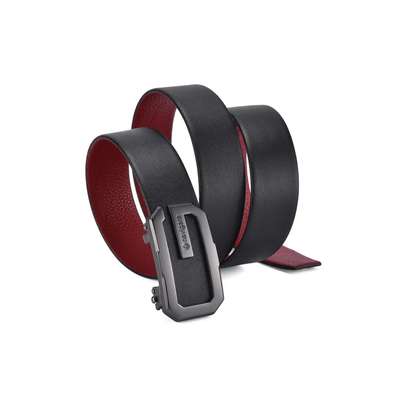 NAVIGARE Top Grain Cow Leather Leather Belts Men's 3.5cm-2