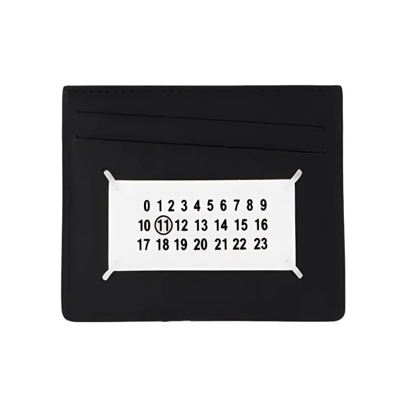 Maison Margiela Lambskin Card Holder Men's Black-0