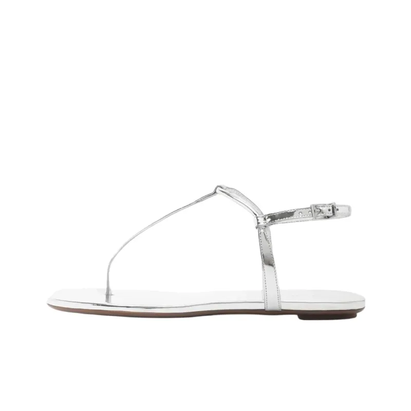 Schutz Elsha One Strap Sandals Women's Silver-0