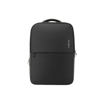 SAMSONITE Fabric Large Capacity Student Backpack Regular Unisex Black/Green Patchwork
