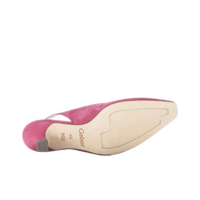 Gabor Fashion Chunky Heel High Heels 6cm Women's Pink-5