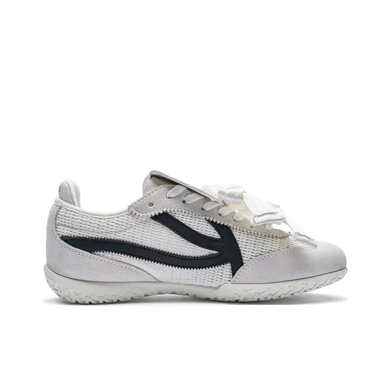 Kappa Kite Back to Back Anti Slip Wear Resistant Low Top Skateboard Shoes Women's Winter Day White, Black-1