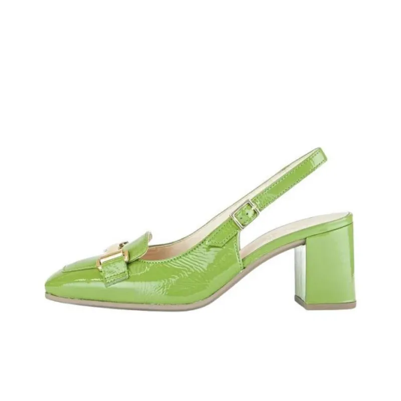 Gabor Fashion Chunky Heel High Heels 6.5cm Women's Green-0