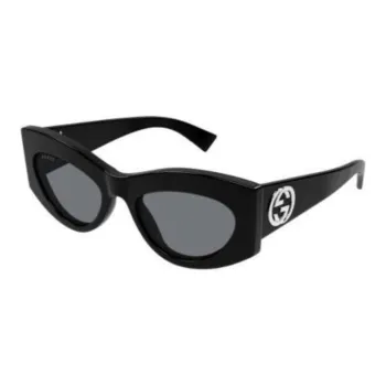 GUCCI Recycled Acetate Cat Eye Sunglasses Women's Black