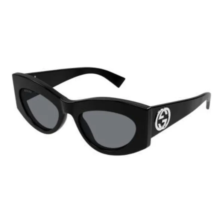 GUCCI Recycled Acetate Cat Eye Sunglasses Women's Black-0