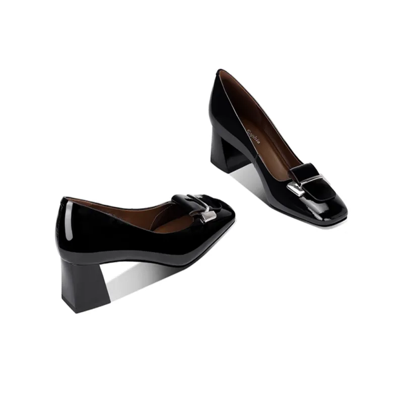 JESSICA SOPHIA Chunky Heel High Heels 5cm Women's-1