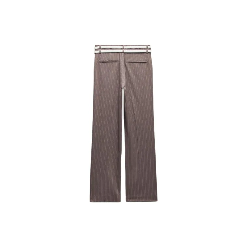 ZARA Casual Pants Women's Brown/Dark Taupe-1