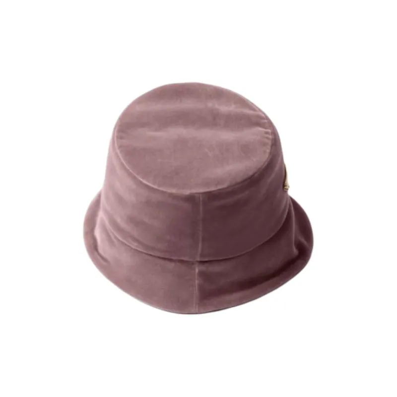 PRADA Velvet, Metal, Enamel Bucket Hats Women's Pink-1