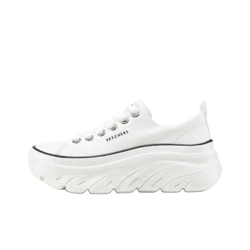 Skechers Street Durable Breathable Lightweight Low-Top Canvas Shoes Women's White